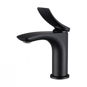 MP11064 BLACK Deck-mount hot and cold basin faucet